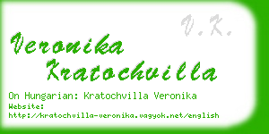 veronika kratochvilla business card